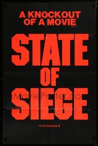 7p810 STATE OF SIEGE teaser 1sh '73 Costa-Gavras' Etat de siege, Yves Montand!