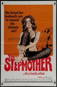 7p812 STEPMOTHER 1sh '72 this sexy babe forced her husband's son to commit the ultimate sin!