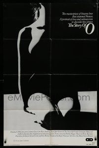 7p820 STORY OF O 1sh '76 Histoire d'O, Udo Kier, x-rated, sexy silhouette image!