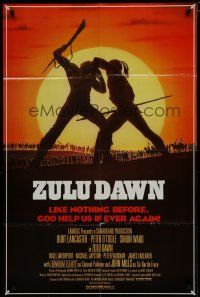 7p999 ZULU DAWN 1sh '79 Burt Lancaster, Peter O'Toole, African adventure, Topazio artwork!