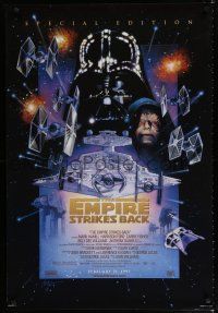 7r049 EMPIRE STRIKES BACK style C advance 1sh R97 Lucas classic sci-fi epic, great art by Drew!