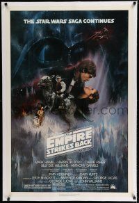 7r030 EMPIRE STRIKES BACK linen NSS style 1sh '80 classic Gone With The Wind art by Roger Kastel