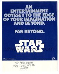 7r013 STAR WARS herald '77 an entertainment odyssey to the edge of your imagination & far beyond!