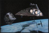 7r055 RETURN OF THE JEDI 2 color 20x30 stills '83 cool images of Imperial ships & stormtroopers!