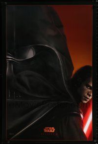 7r082 REVENGE OF THE SITH DS style A teaser 1sh '05 Star Wars Episode III, Christensen as Vader!