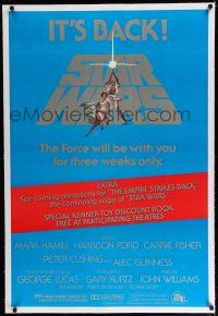 7r021 STAR WARS linen studio style 1sh R79 the force will be with you for three weeks only!