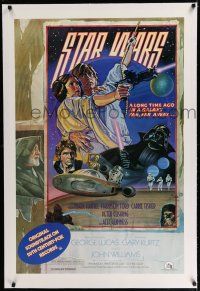 7r018 STAR WARS linen style D soundtrack 1sh '78 circus poster art by Drew Struzan & Charles White!