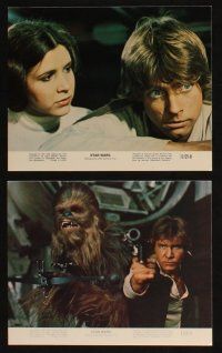 7r012 STAR WARS 8 8x10 mini LCs '77 Luke Skywalker, Obi-Wan, Darth Vader, Han Solo, Leia, R2-D2!