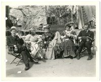 7s037 AH WILDERNESS candid 8x11 key book still '35 Lionel Barrymore & co-stars relaxing on the set!