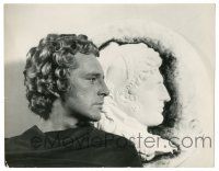 7s041 ALEXANDER THE GREAT 8x10 still '56 profile comparison portrait of Richard Burton & the king!