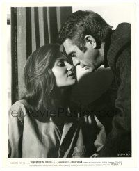 7s117 BULLITT 8x10 still '68 romantic close up of Steve McQueen & sexy Jacqueline Bisset!