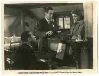 7s131 CASABLANCA 7.75x10 still '42 Humphrey Bogart & Ingrid Bergman at piano with Dooley Wilson!