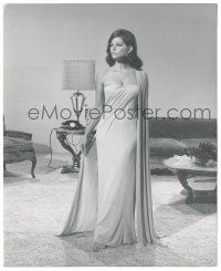 7s158 CLAUDIA CARDINALE 8.25x10 still '68 incredible full-length portrait at home in sexy gown!