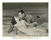 7s199 DEVIL & THE DEEP 8x10.25 still '32 c/u of Gary Cooper with sexy Tallulah Bankhead in sand!