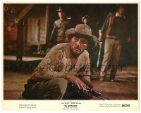 7s007 EL DORADO color 8x10 still '66 great close up of Robert Mitchum crouching with weapons!