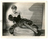 7s245 EVELYN ANKERS 8.25x10 still '44 showing off her sexy legs, starring in Bowery to Broadway!