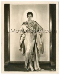 7s248 FALSE MADONNA 8x10 still '31 full-length portrait of angelic Kay Francis in satin robe!