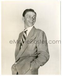 7s276 FRANK SINATRA 7.5x9.5 still '51 great smiling portrait in suit & tie from Double Dynamite!