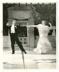 7s277 FRED ASTAIRE/GINGER ROGERS 8.25x10 still '35 incredible dancing image from Top Hat!