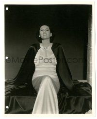 7s286 GALE SONDERGAARD 8x10 key book still '30s wonderful portrait in gown & cloak by Elmer Fryer!