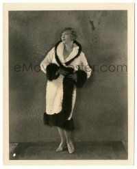 7s299 GILDA GRAY 8.25x10 still '27 full-length portrait in fur coat from The Devil Dancer, lost film