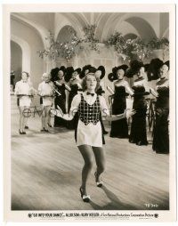 7s312 GO INTO YOUR DANCE 8x10.25 still '35 sexy Ruby Keeler dancing w/ chorus girls in background!