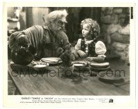 7s357 HEIDI 8.25x10.25 still '37 bearded Jean Hersholt stares at adorable Shirley Temple!