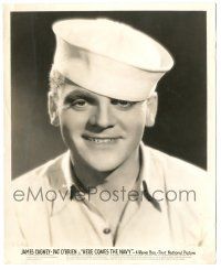 7s371 HERE COMES THE NAVY 8.25x10 still '34 great smiling portrait of James Cagney in sailor cap!