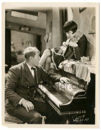 7s378 HOT FOR PARIS 8x10.25 still '29 Fifi D'Orsay sits on piano by shocked Victor McLaglen!