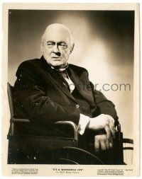 7s415 IT'S A WONDERFUL LIFE 8x10.25 still '46 c/u of Lionel Barrymore as Mr. Potter in wheelchair!