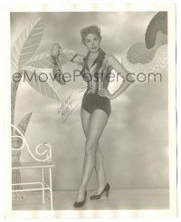 7s429 JANET LEIGH deluxe 8x10 still '53 full-length unretouched c/u showing sexy legs & stockings!