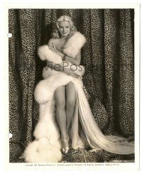 7s441 JEAN WALLACE 8.25x10 key book still '41 covered only by fur from Louisiana Purchase!
