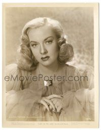 7s486 LADY IN THE LAKE 8x10.25 still '47 great portrait of Audrey Totter in sheer nightgown!