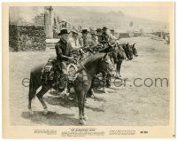 7s545 MAGNIFICENT SEVEN 8x10.25 still '60 best lineup of Brynner Steve McQueen & others on horses!