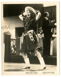 7s549 MAISIE GOES TO RENO 8x10 still '44 full-length close up of cowgirl Ann Sothern dancing!