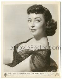 7s563 MARIE WINDSOR 8x10.25 still '54 sexy close up in low-cut lace from The Bounty Hunter!