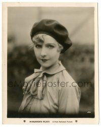 7s578 McFADDEN'S FLATS 8x10.25 still '27 portrait of pretty Edna Murphy wearing beret!