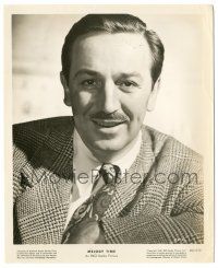 7s580 MELODY TIME 8.25x10 still '48 wonderful close up smiling portrait of Walt Disney!