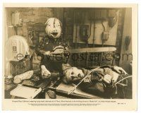 7s589 MOTEL HELL 8x10.25 still '80 most gruesome image of farmer in pig mask w/ chainsaw & victim!