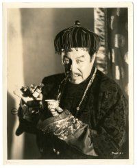 7s601 MYSTERIOUS DR FU MANCHU 8x10 still '29 Warner Oland puts poison in tea cup by Richee!