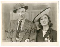 7s620 NO TIME FOR COMEDY 8x10.25 still '40 great portrait of James Stewart & Rosalind Russell!