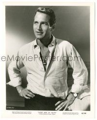 7s647 PAUL NEWMAN 8x10.25 still '62 great smiling c/u with shirt open from Sweet Bird of Youth!