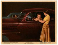 7s019 REBEL WITHOUT A CAUSE color 8x10 still #11 '55 Natalie Wood & James Dean in car at drag race!