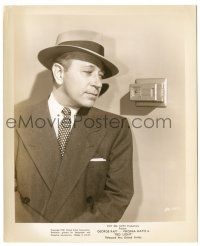 7s689 RED LIGHT 8.25x10 still '49 cool c/u of George Raft looking at thermostat on wall!