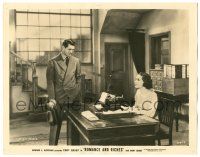 7s715 ROMANCE & RICHES 8x10.25 still '37 young Cary Grant smiling at pretty secretary Mary Brian!