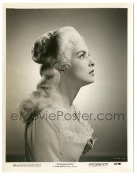 7s742 SCARAMOUCHE 7.75x10.25 still '52 sexy profile portrait of Janet Leigh in low-cut dress!