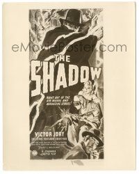7s758 SHADOW 8x10 still '39 3sheet art for serial based on the classic pulp magazine character!