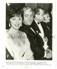 7s775 SHIRLEY TEMPLE/ZERO MOSTEL publicity 8x10 still '84 he's giving her some elicited affection!