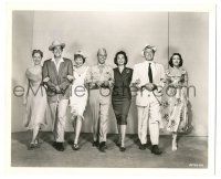 7s794 SOME CAME RUNNING 8.25x10 still '59 great portrait of seven top cast smiling arm-in-arm!