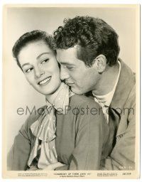 7s796 SOMEBODY UP THERE LIKES ME 8x10.25 still '56 best romantic c/u of Paul Newman & Pier Angeli!